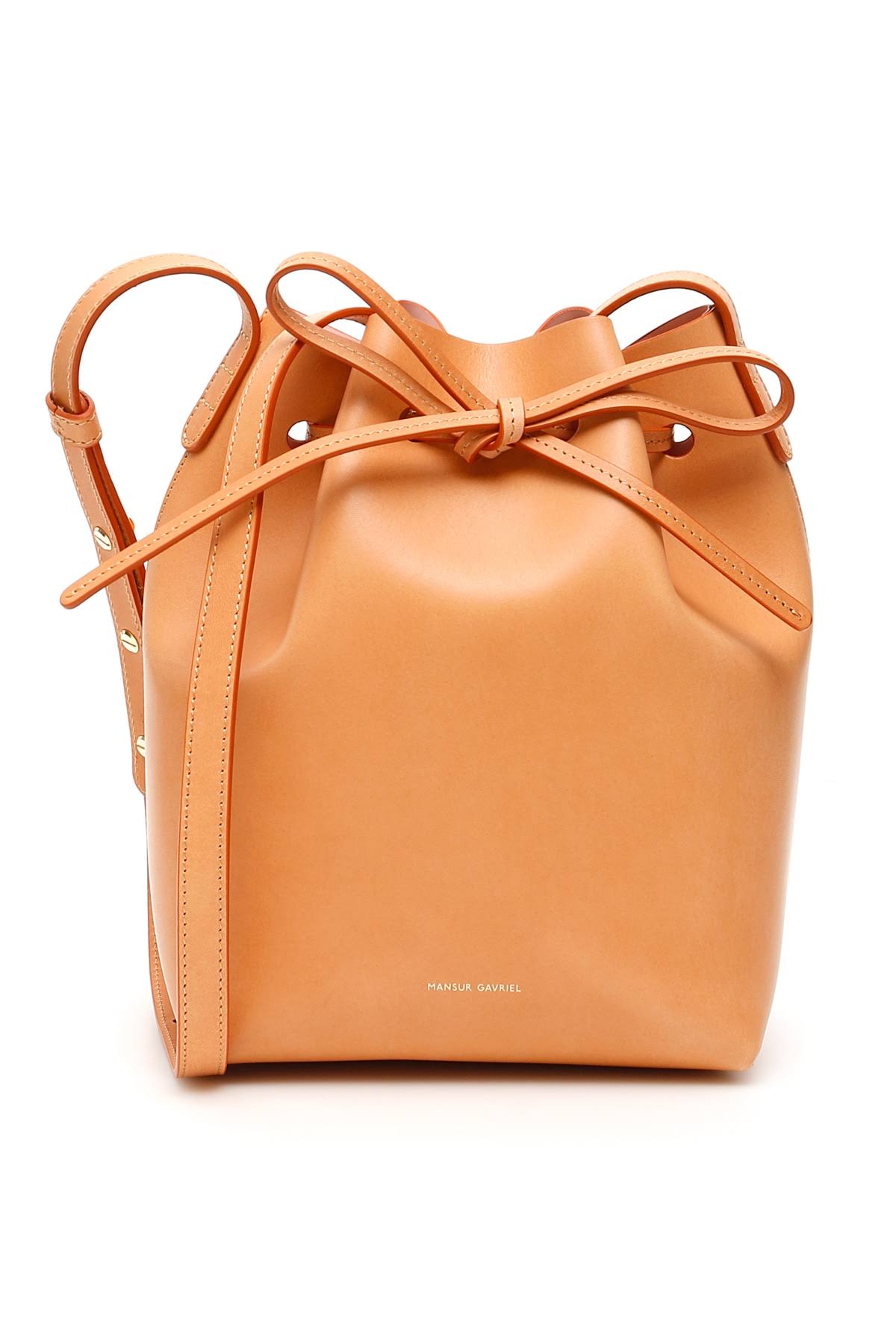 Mini Leather Bucket Bag H576