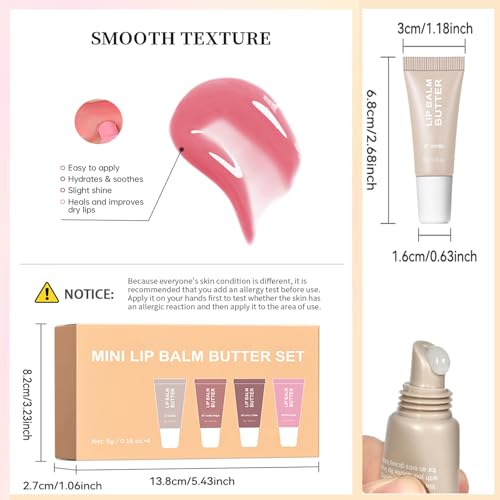 4Pcs Hydrating Lip Gloss Set F845758