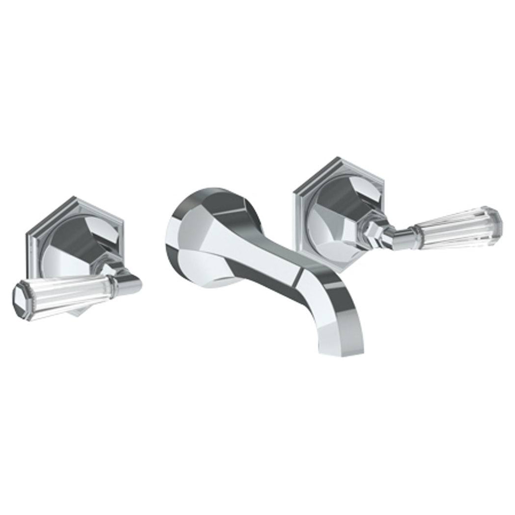 Satin PVD Brass Wall Mounted 3 Hole Lavatory Set C4197
