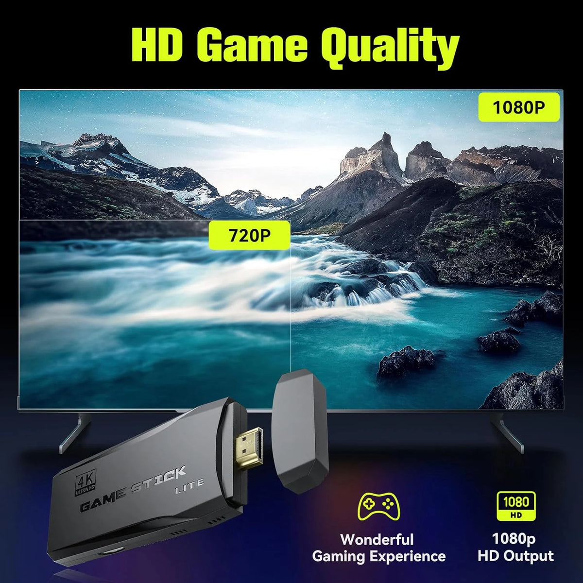 64G Wireless Retro Game Console with 25000+ Games G4252