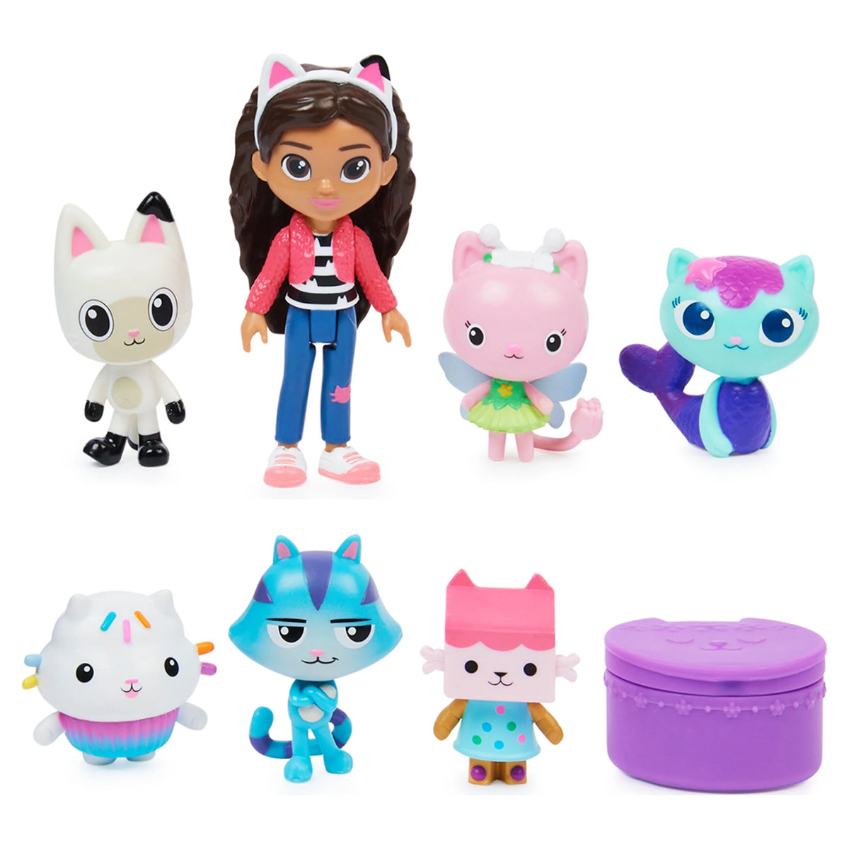 7 Toy Doll Figures Gift Set Q551