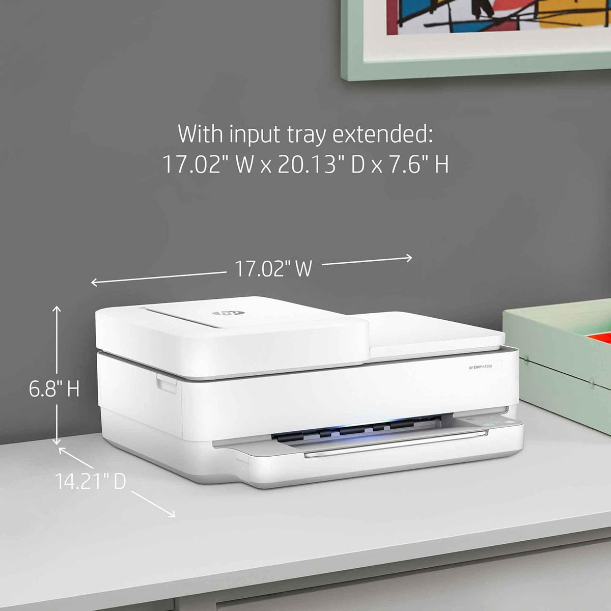 White Wireless Color Inkjet All-in-One Printer M7893