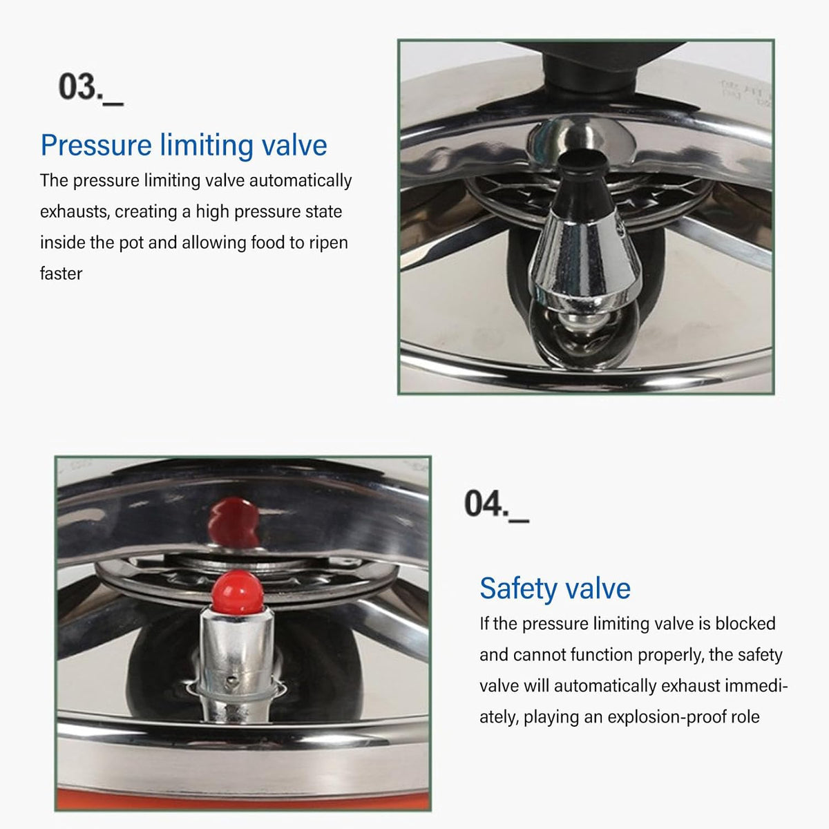2L/2.1Quart Stainless Steel Mini Pressure Cooker D364807