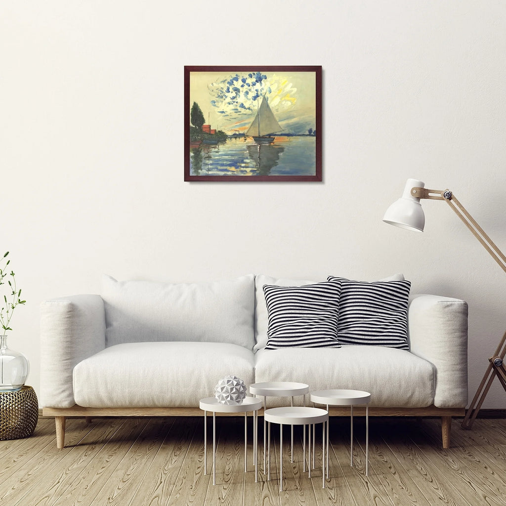 Sailboat with Open Grain Mahogany T664922