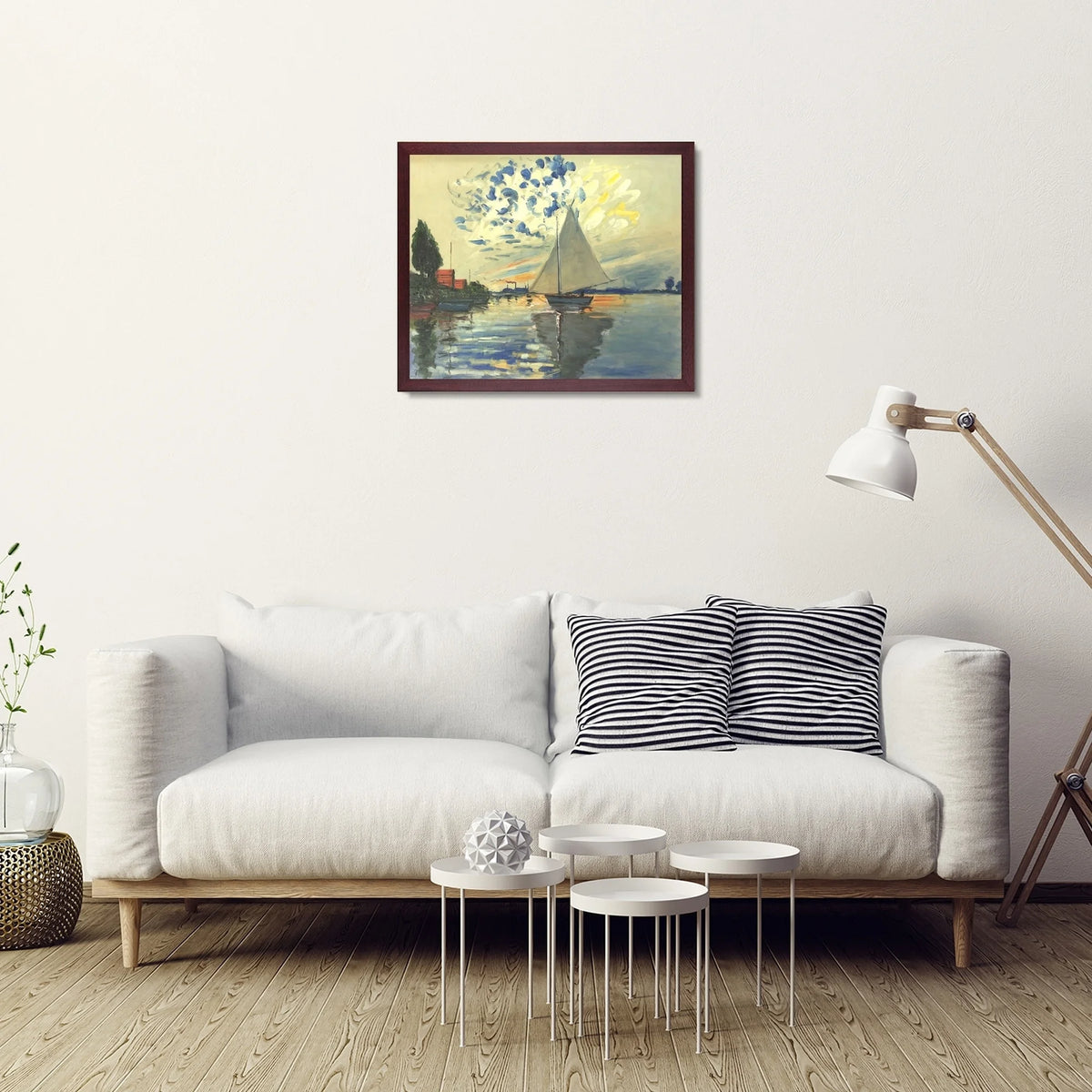 Sailboat with Open Grain Mahogany T664922