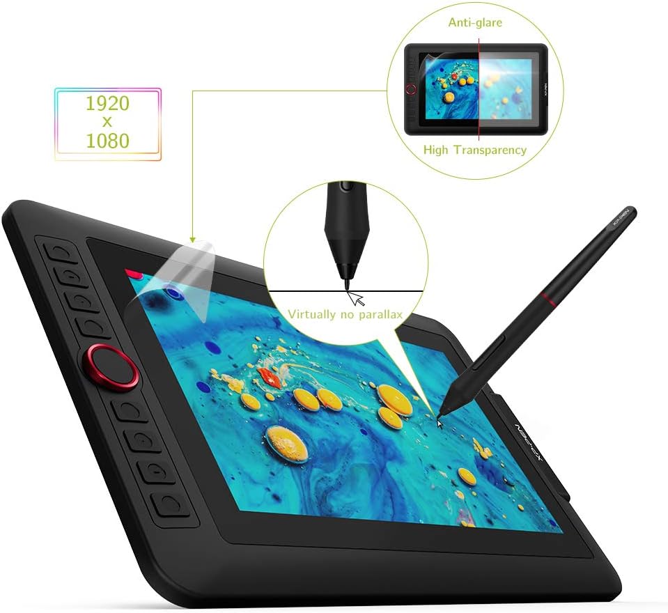 Artist12 Pro Drawing Monitor Battery-Free Stylus Drawing Display Tilt Supported G357651