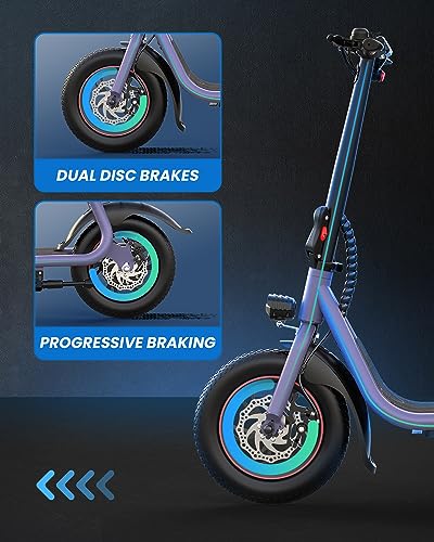 Electric Scooter with Seat, 450W Motor, Foldable X190