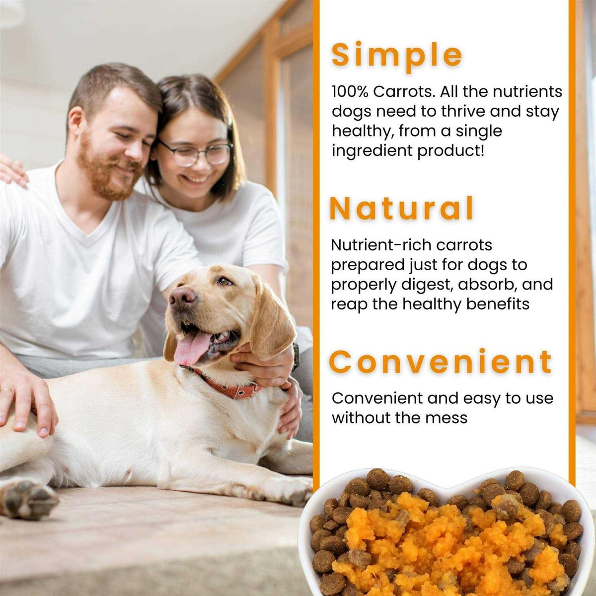 Carrots for Dogs Fiber Dog Food Toppers Q607597