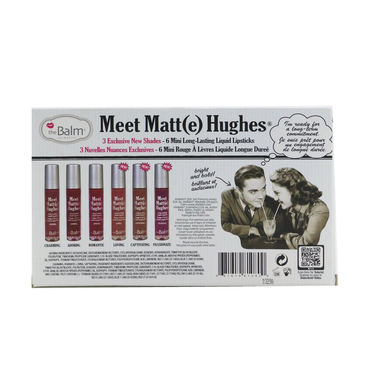6 Mini Long Lasting Liquid Lipsticks Kit J434650
