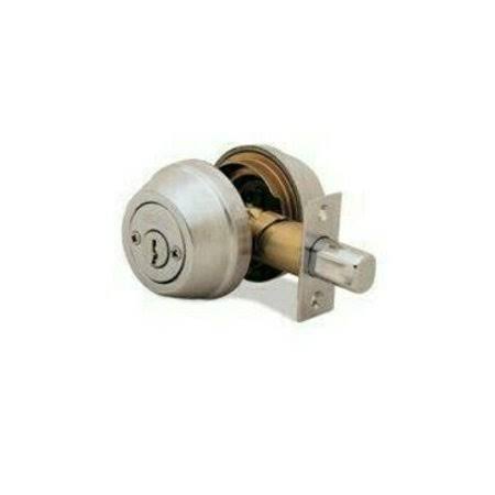 Satin Nickel Double Cylinder Deadbolt (Case of 3) N8738