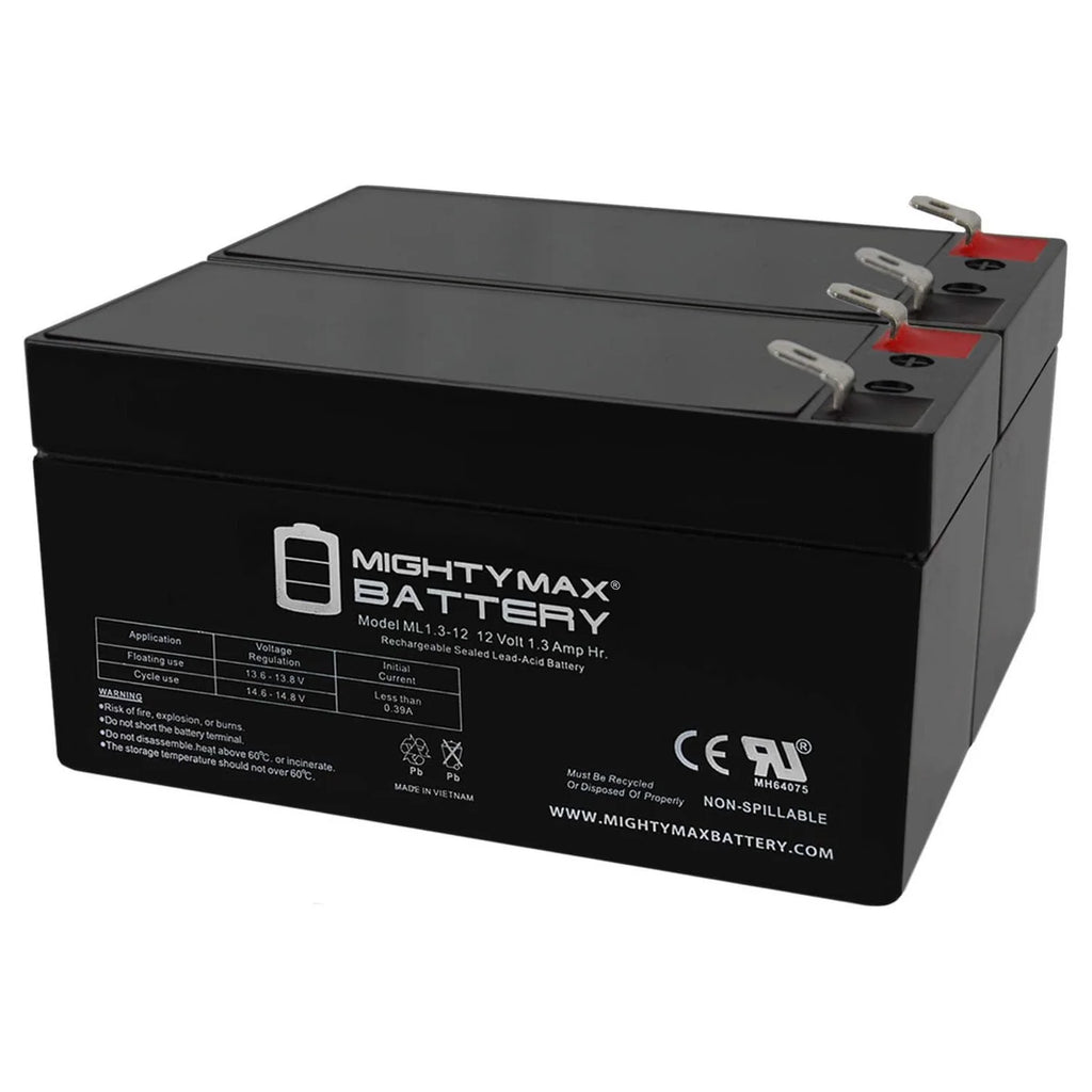 12V 1.3Ah Battery 2 Pack H6708