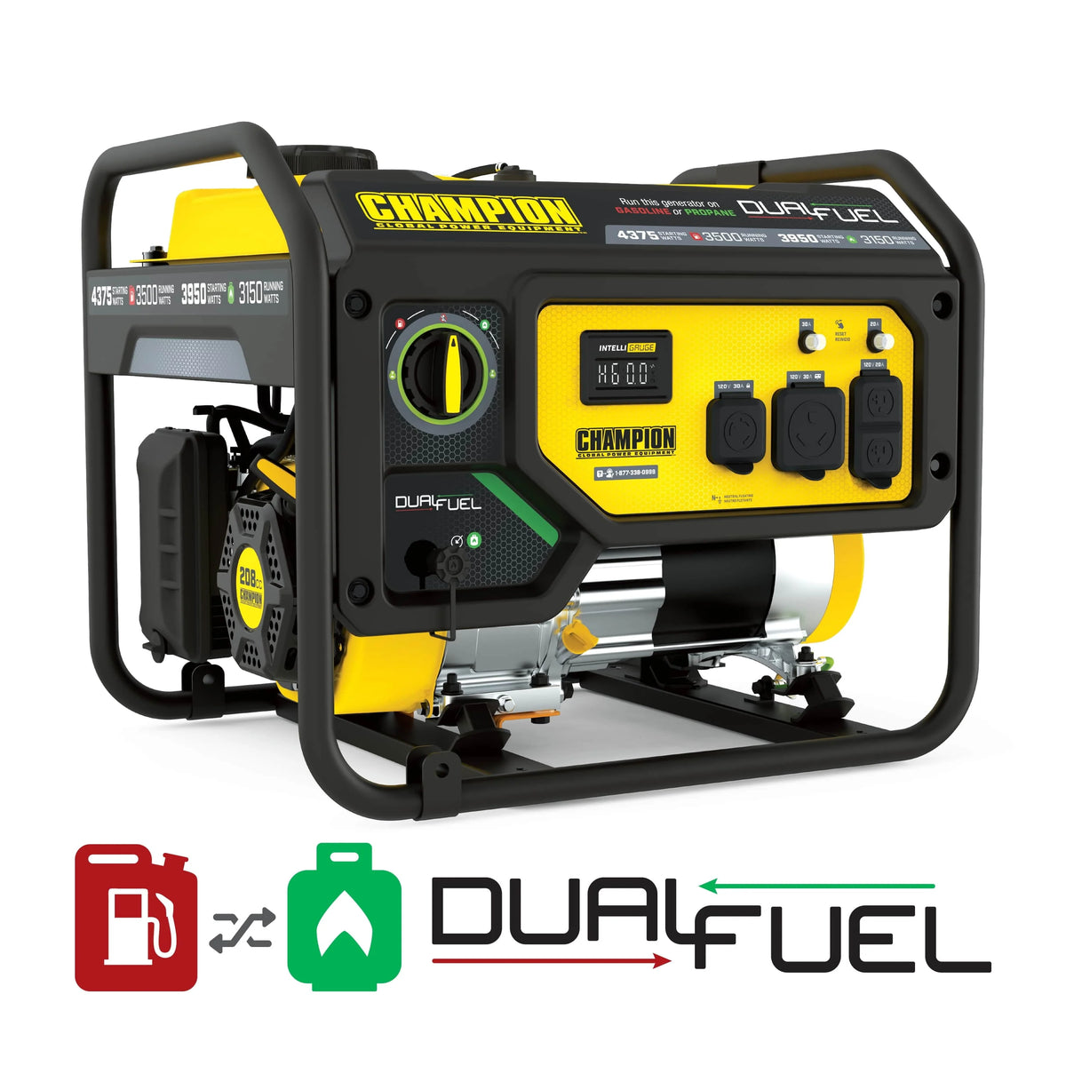 3500 Watt Dual Fuel Portable Generator X94959