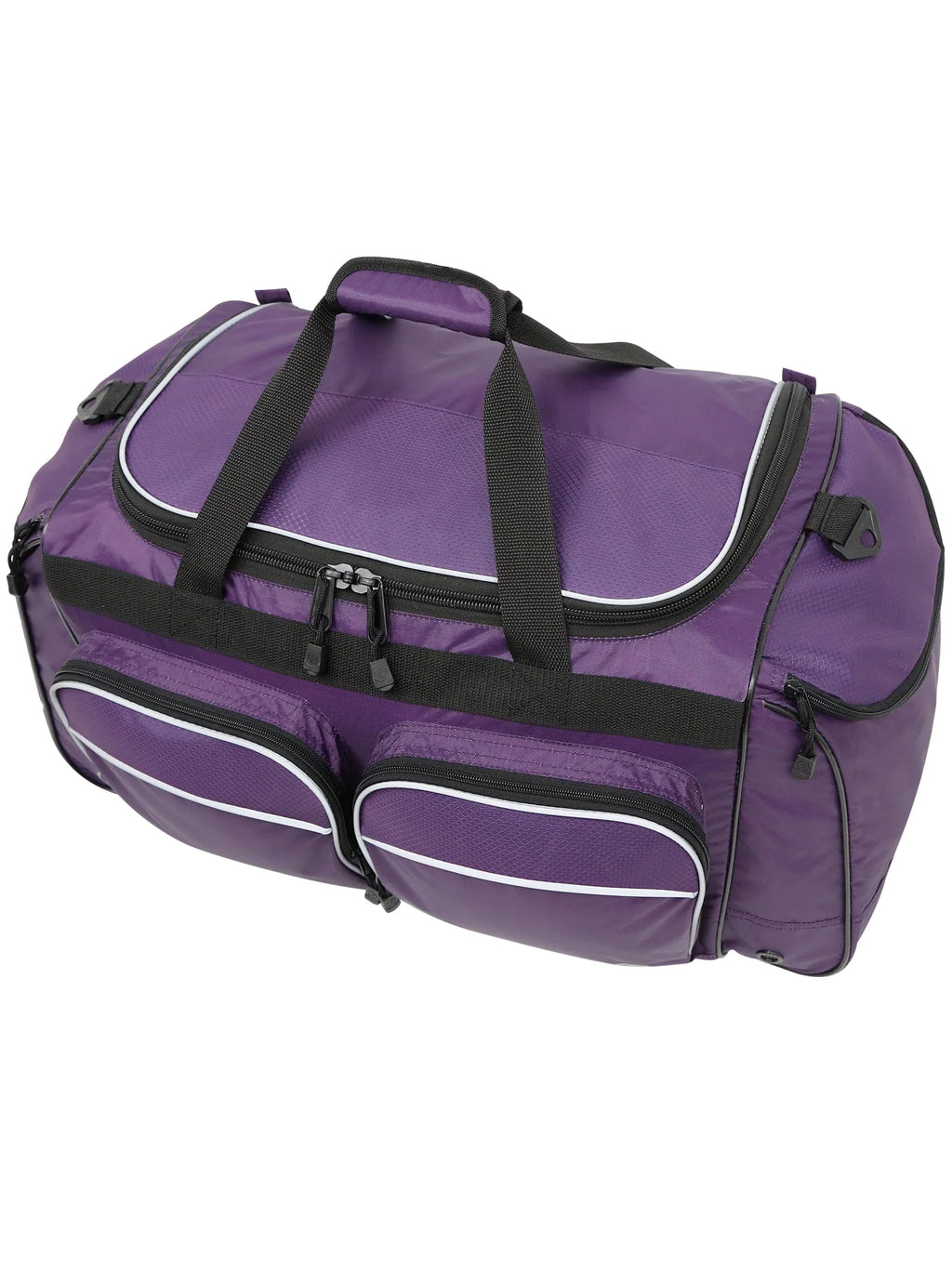 Polyester Sport and Travel Duffel Bag, Black S578
