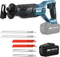 4.0Ah Cordless Reciprocating Saw with 6 Saw Blades T6051
