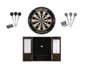 Bristle Dartboard with Steel Tip Cabinet and Tungsten Darts 22gm E5043