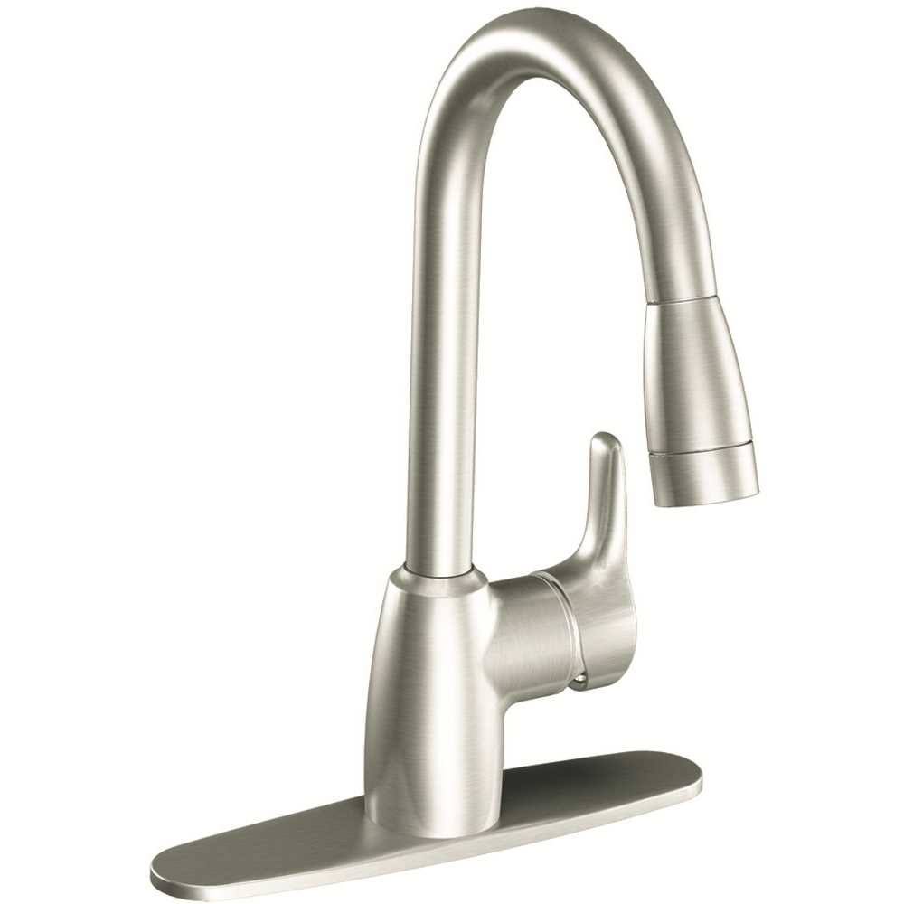 One-Handle Pullout Kitchen Faucet Classic Stainless P9742