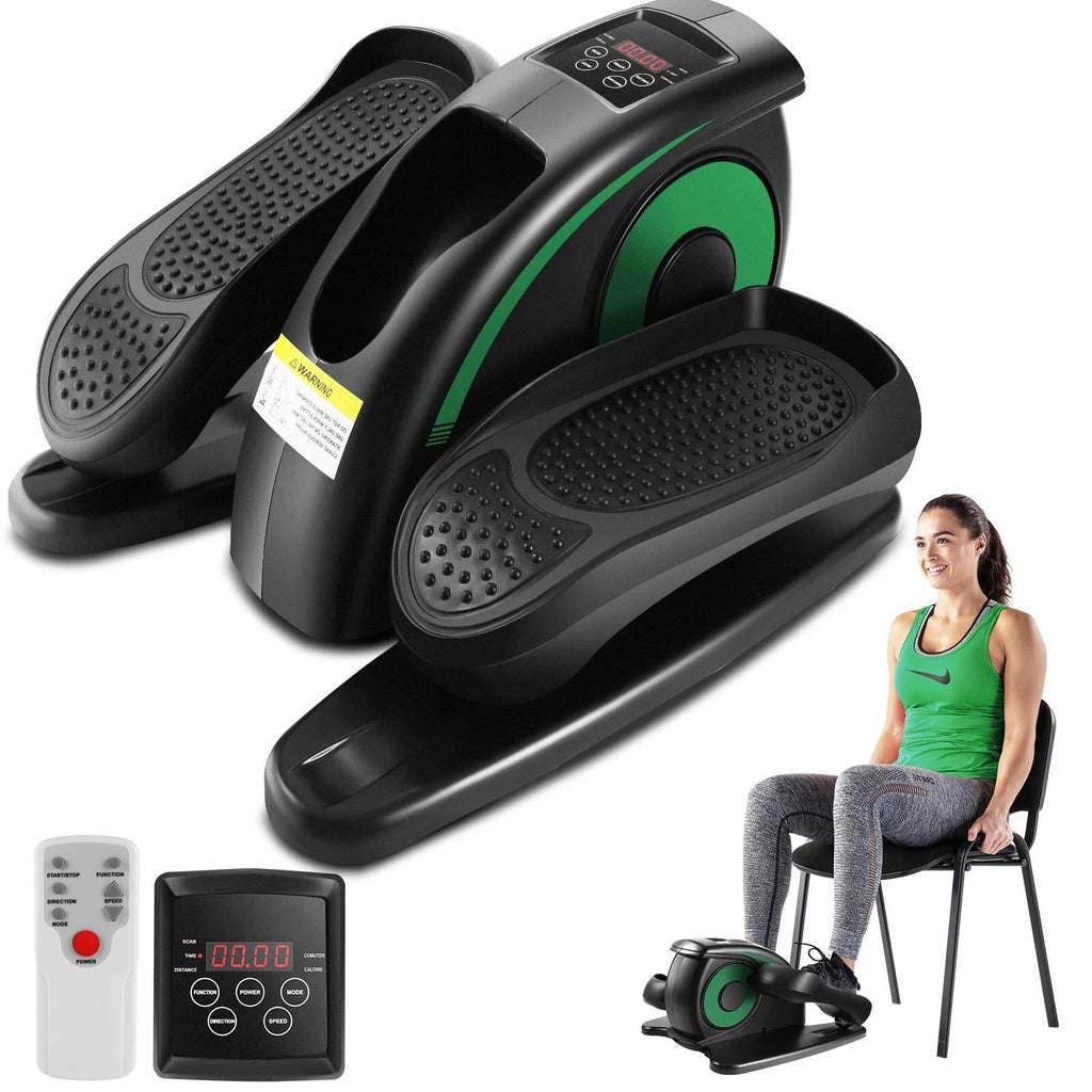Under Desk Elliptical Pedal Exerciser with Remote & Data Monitor R806