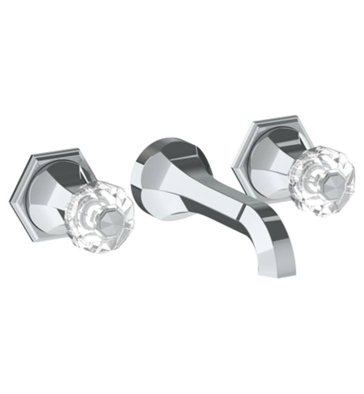 Satin PVD Brass Wall Mounted 3 Hole Lavatory Set C4197