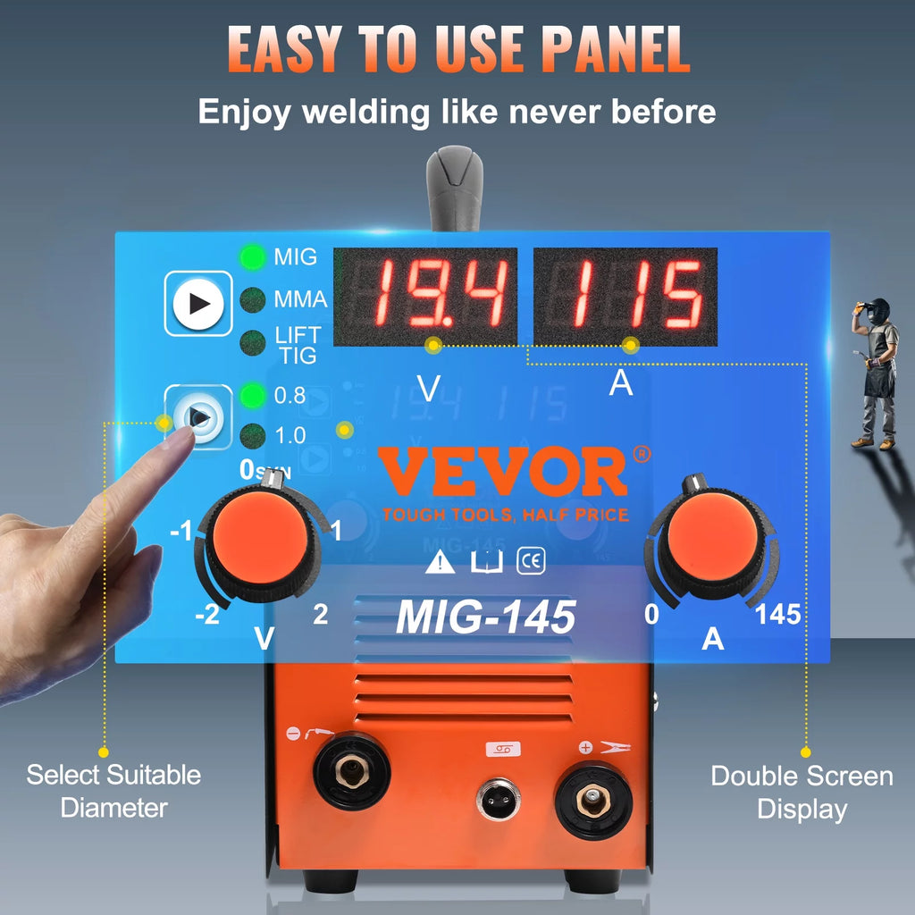 145A 3 in 1 MIG TIG MMA Welding Machine W39491