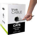 1000ft Black 23AWG 4 Pair Solid Bare Copper Bulk Ethernet Cable W450
