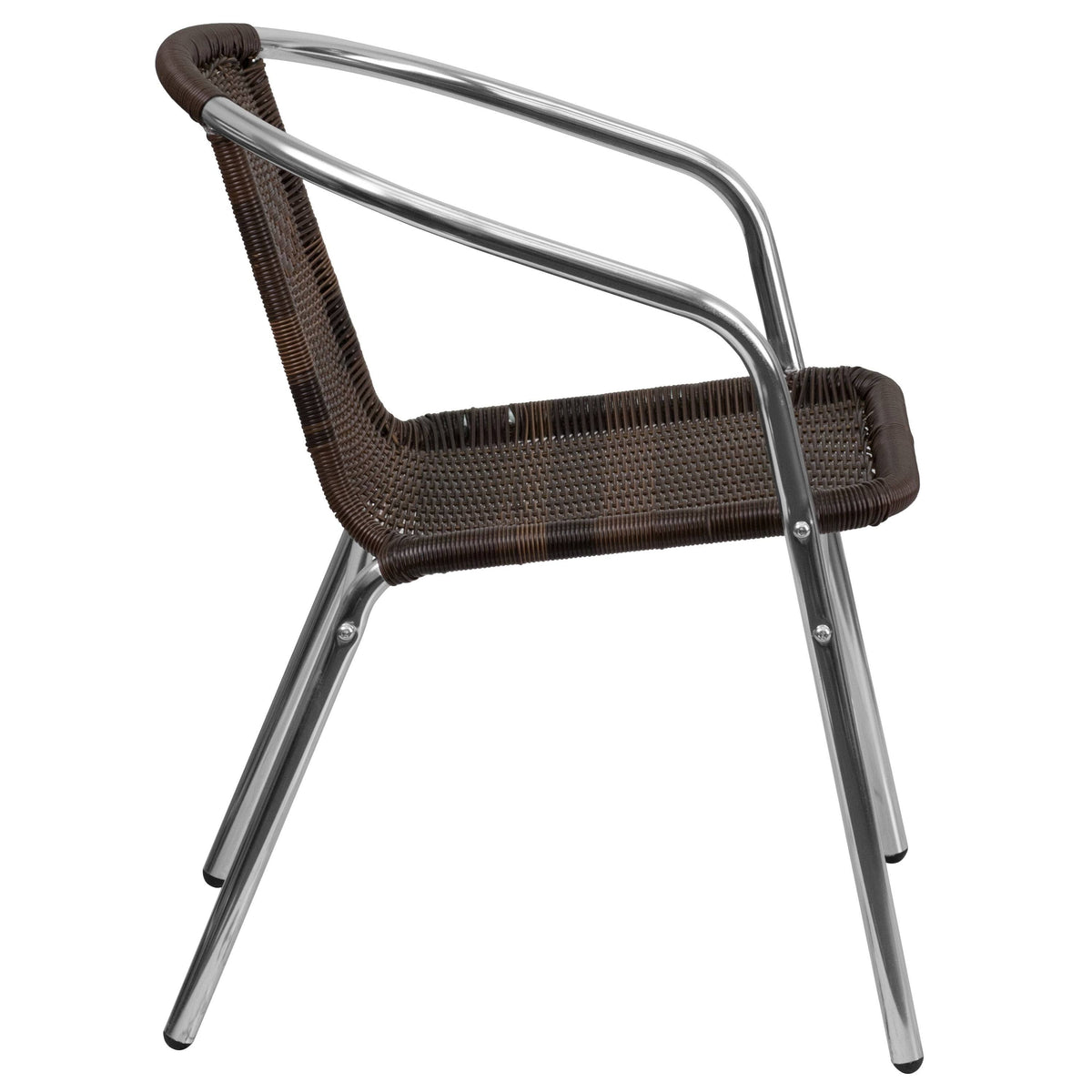 Aluminum and Rattan Stack Chair T6373