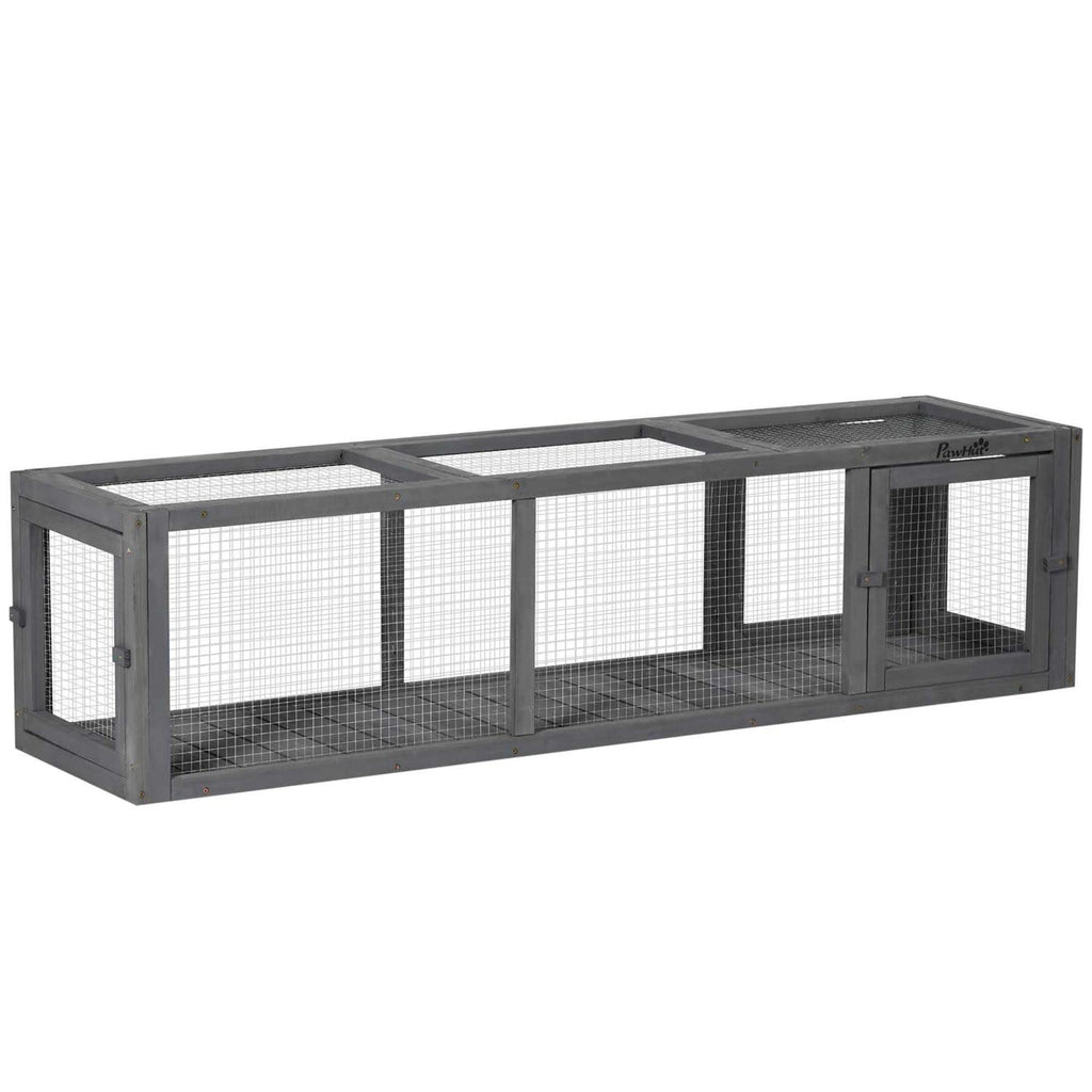 Wooden Outdoor Cat Tunnel with Weather Protection T464