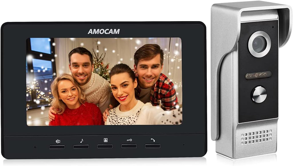 7 Inches Wired Video Door Phone with IR Night Vision Camera A394485