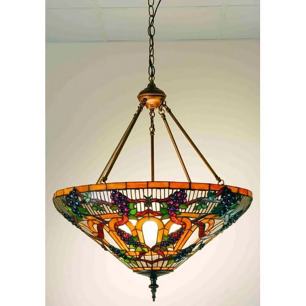 20 Inch 3 Light Inverted Pendant with Mahogany Bronze Finish B3141