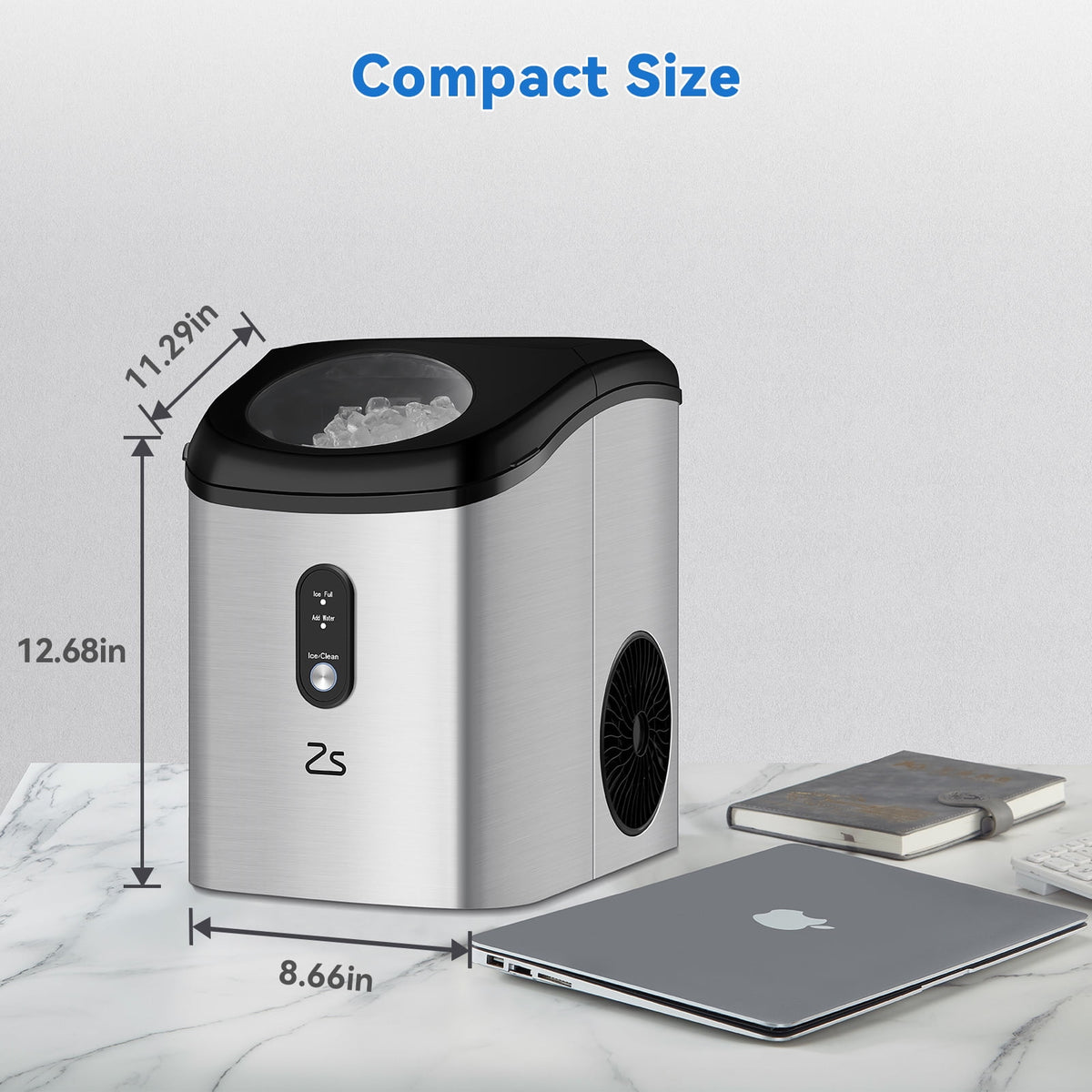 Countertop Nugget Ice Maker with Ice Scoop A3615