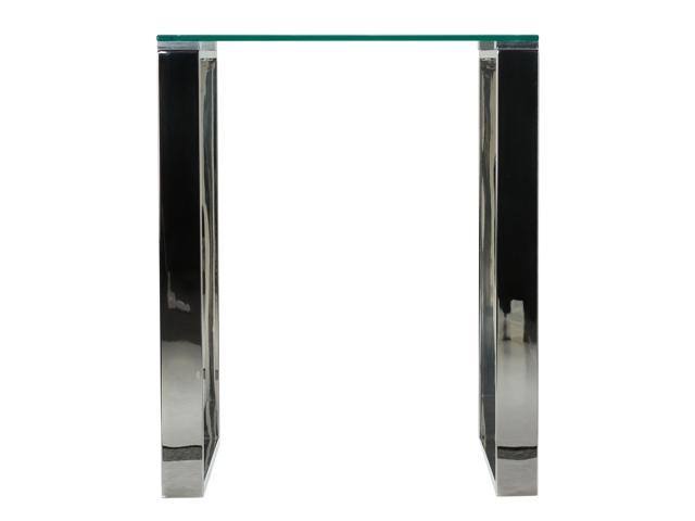 Chrome Square Glass End Table M19729