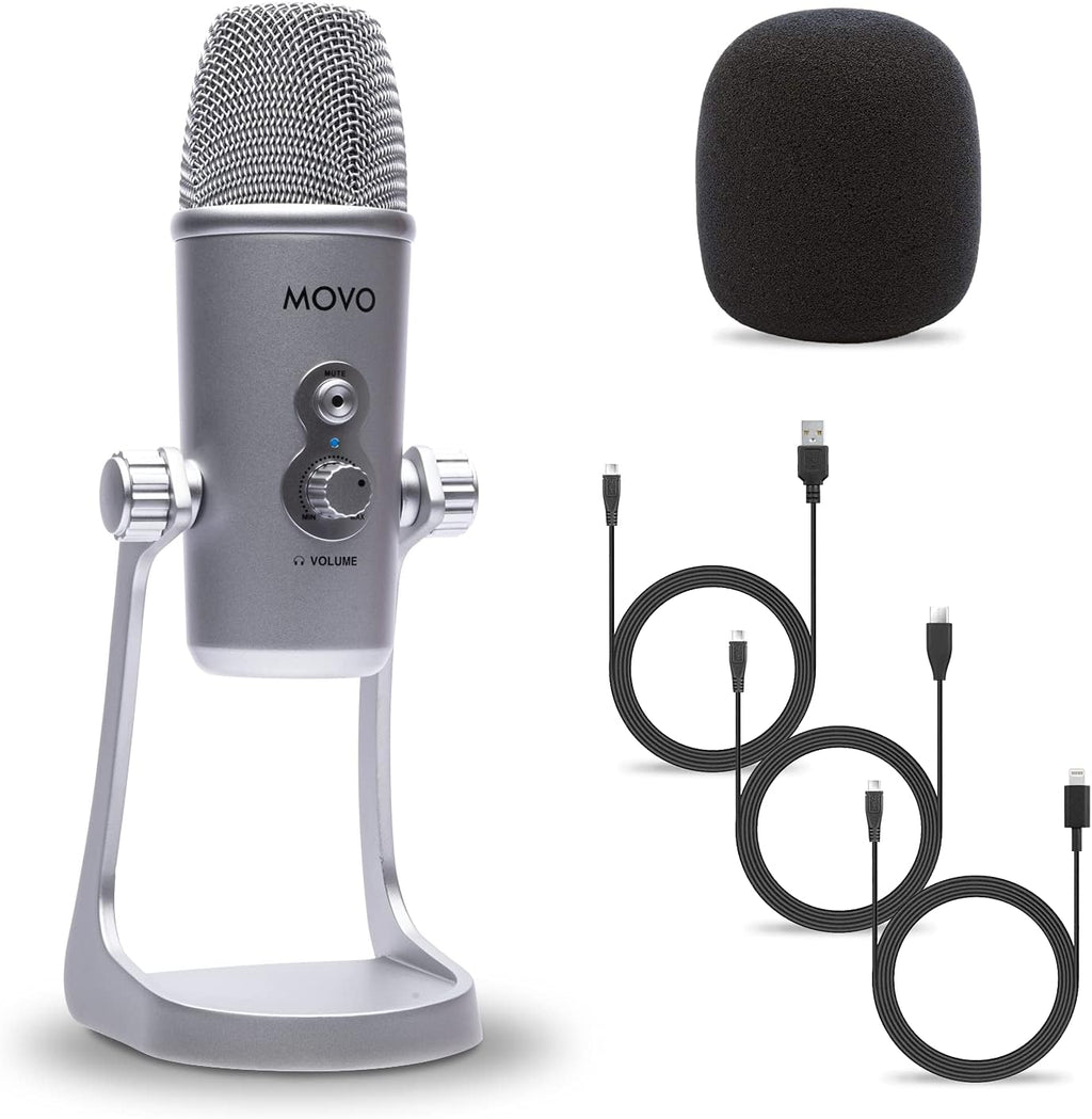 Desktop USB Microphone with Adjustable Pickup Patterns J536892