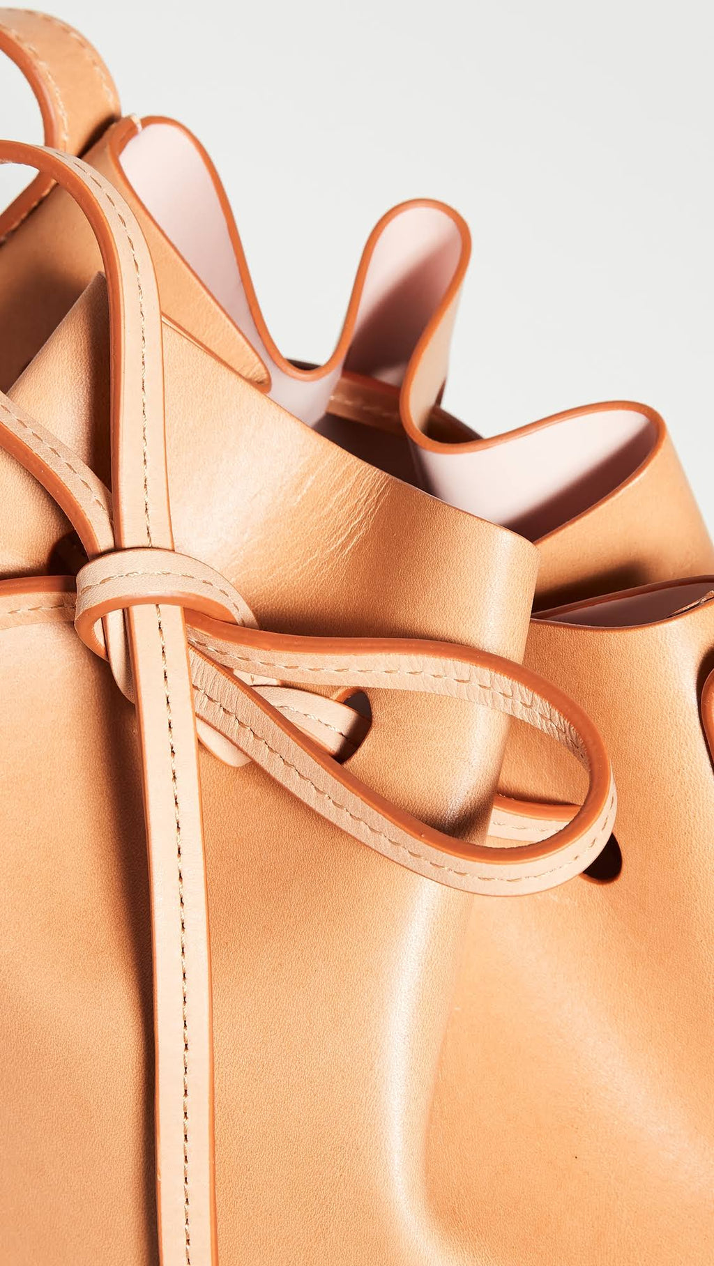 Mini Leather Bucket Bag H576