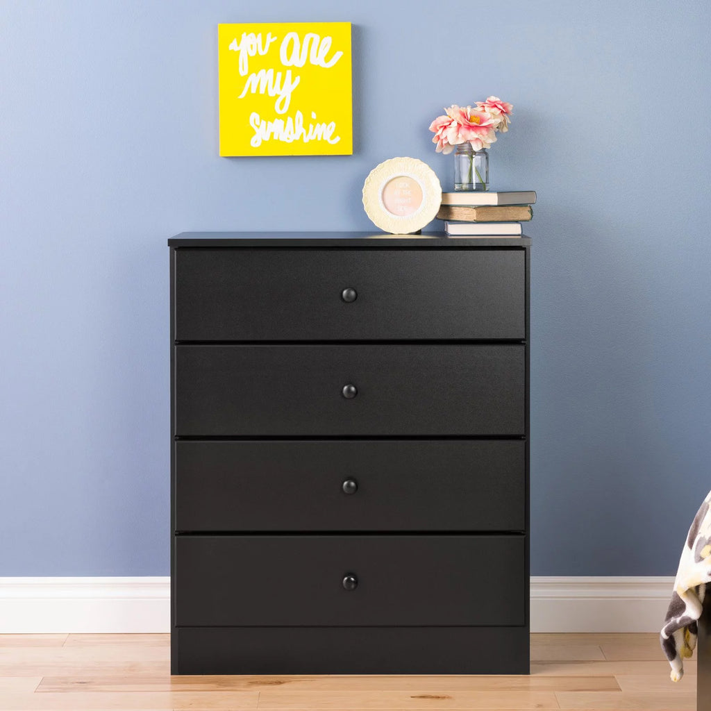 4-Drawer Deep Black Dresser C887160