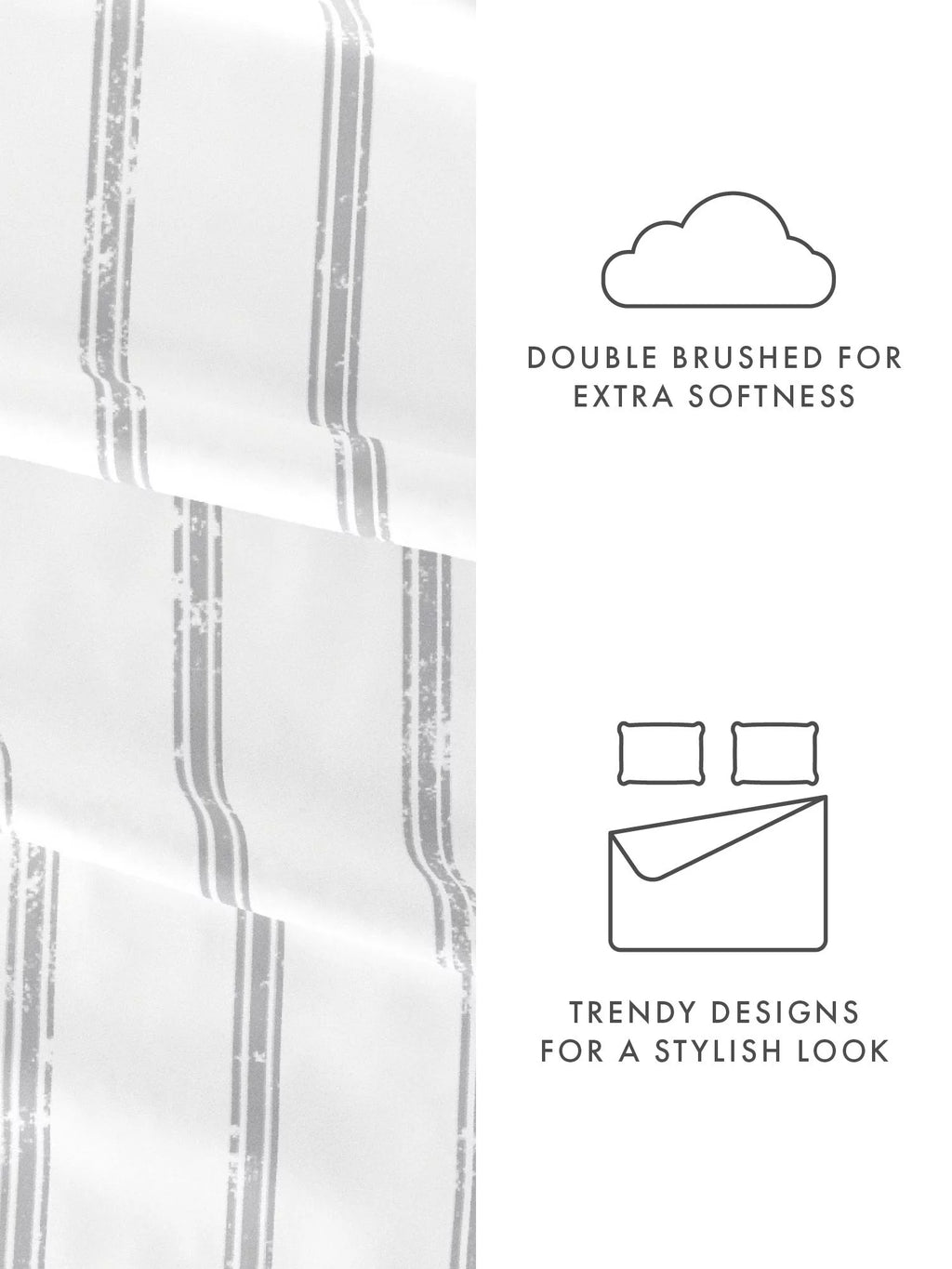 Light Gray Microfiber Queen Size Bed Sheets U231