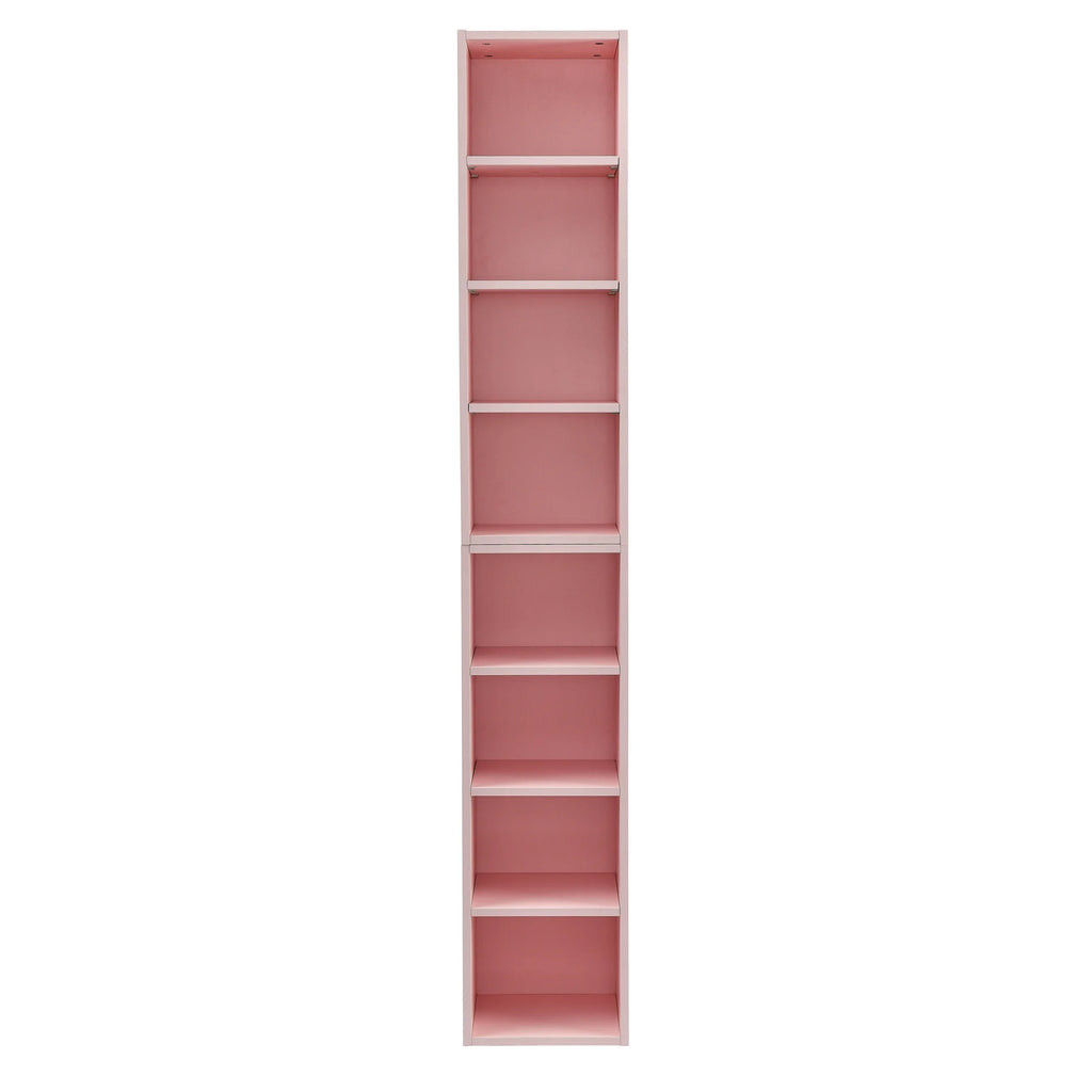 8-Tier Tall Narrow Bookcase with Adjustable Shelves U738344