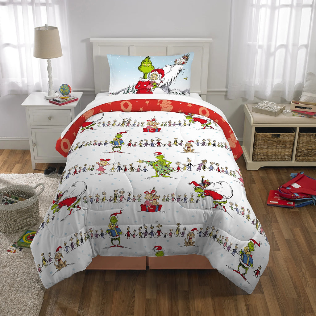 Twin/Full Reversible Comforter and Pillowcase Set G20257