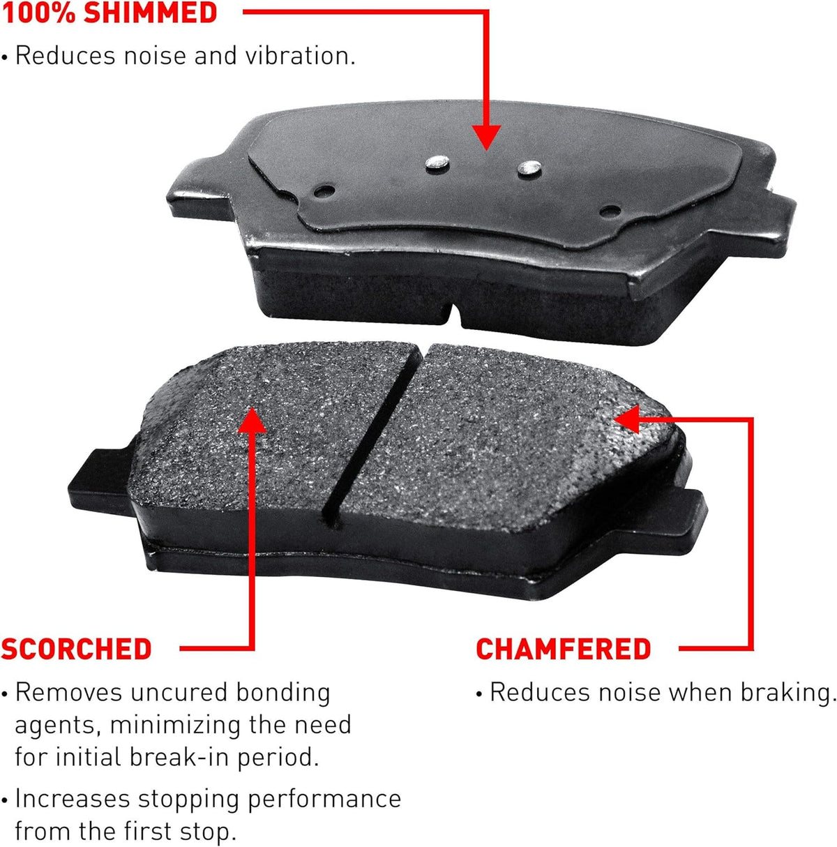 Rear Ceramic Brake Pads and Rotors Kit K467