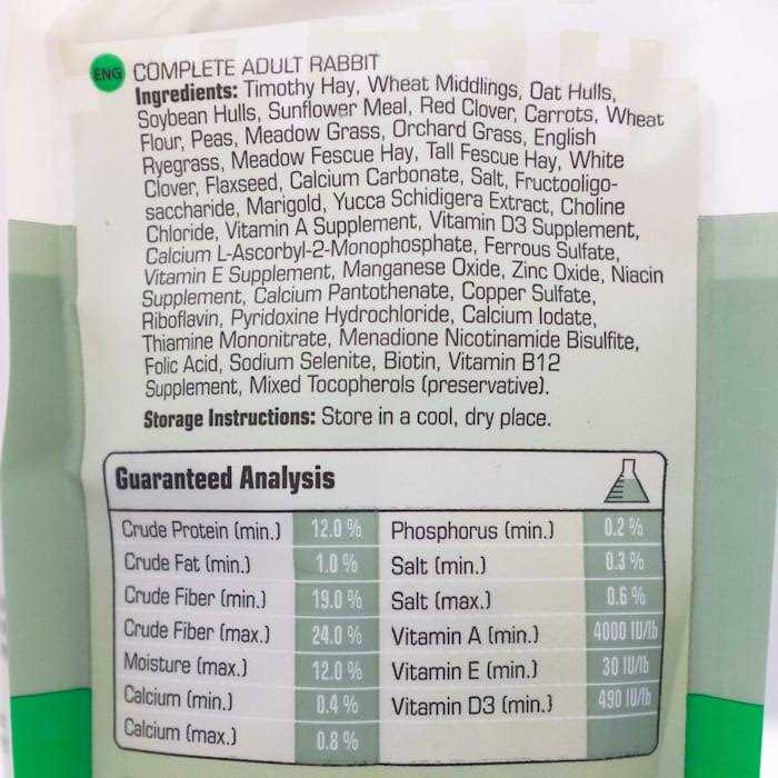 Complete Adult Rabbit Food D965