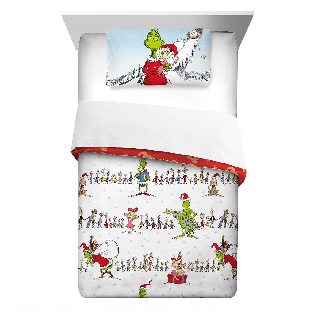 Twin/Full Reversible Comforter and Pillowcase Set G20257