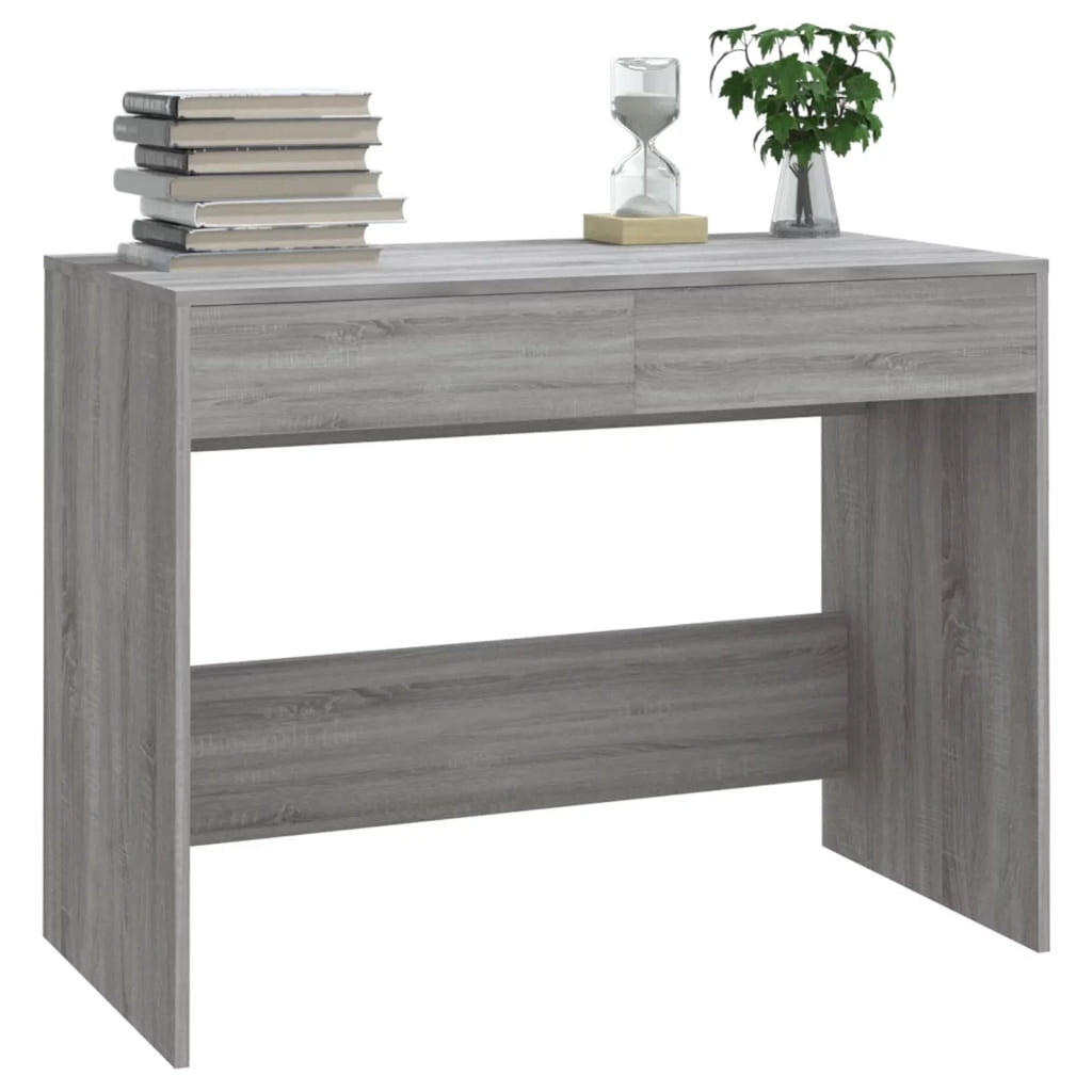 Gray Engineered Wood Writing Desk B3337