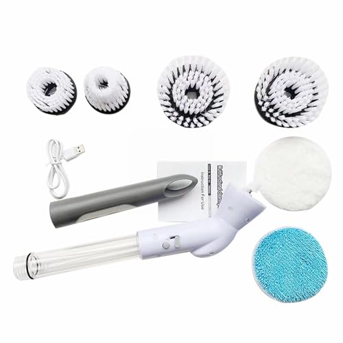 Cordless Electric Spin Scrubber with 9 Replaceable Brush Heads Y2843