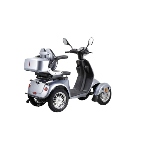Pink Fat Tire Electric Mobility Scooter with LED Headlights and Basket S6181