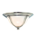 1 Light Flush Mount Antique Nickel B936