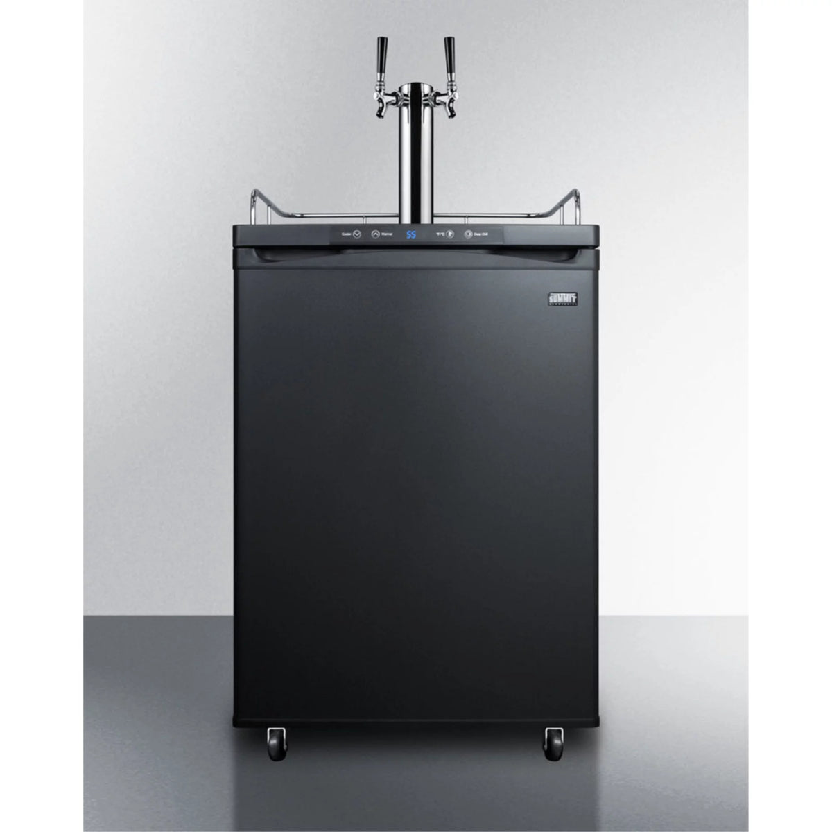 Built-in Auto Defrost Dual Tap Beer Dispenser D165
