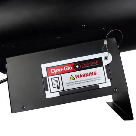 Black Portable Forced Air Propane Heater Y327610