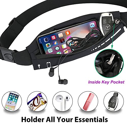 Slim Running Belt Fanny Pack Phone Holder Waist Belt for Workout Jogging Q8148