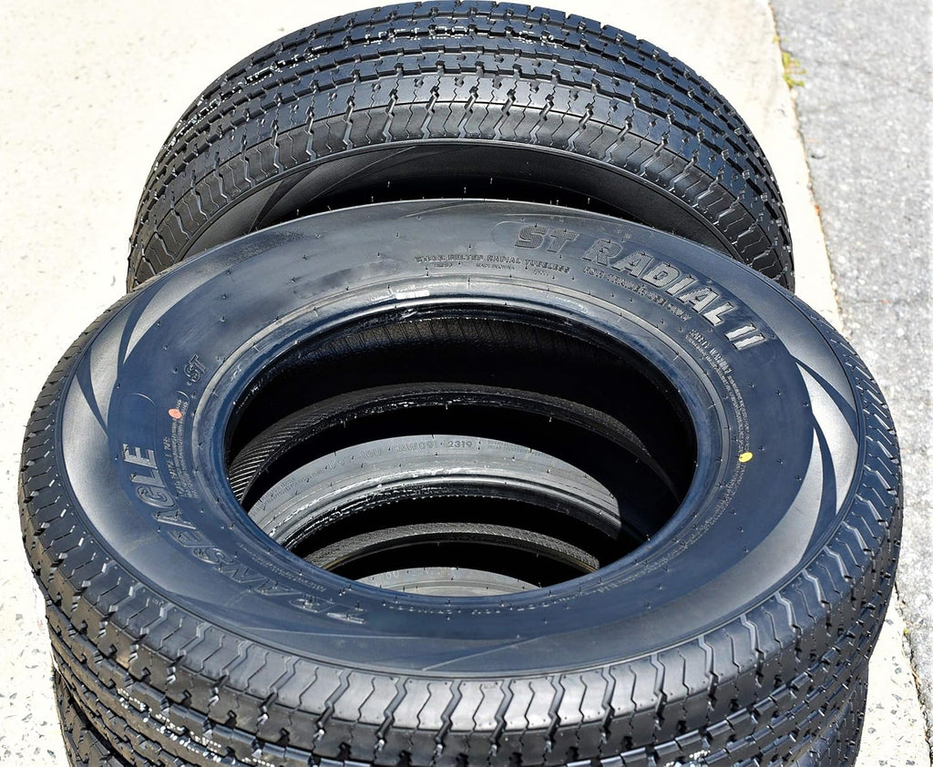 Set of 4 Trailer Radial Tires ST205/75R15 Load Range D 8-Ply BSW O755190