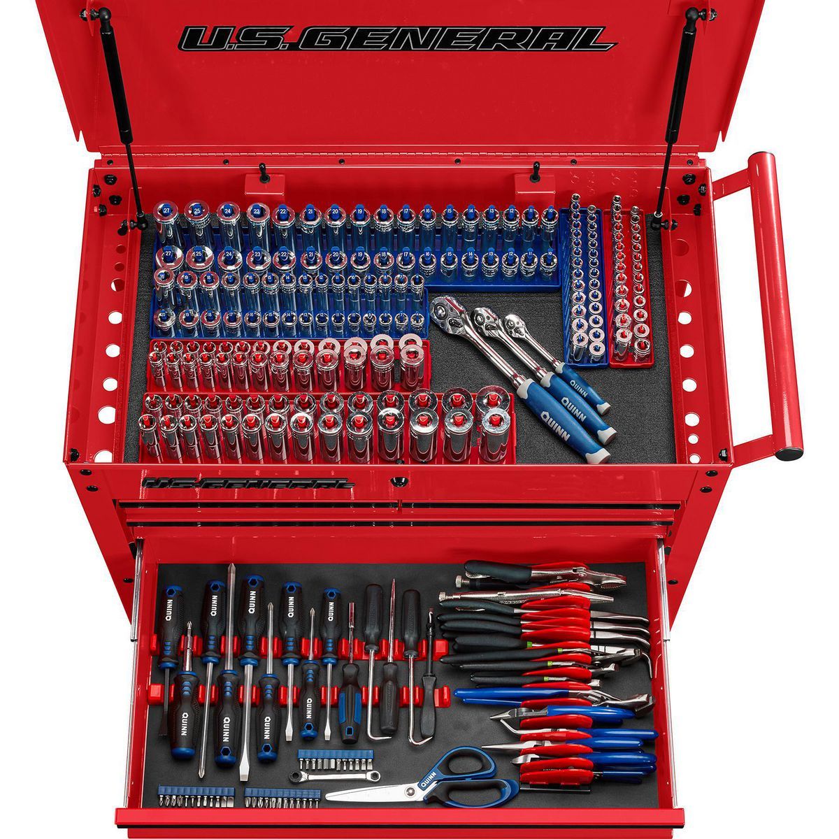 30 in. 4-Drawer Tech Cart, Red I66937