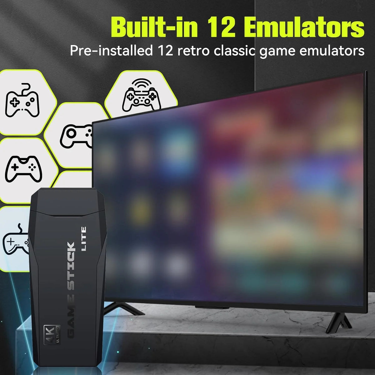 64G Wireless Retro Game Console with 25000+ Games G4252