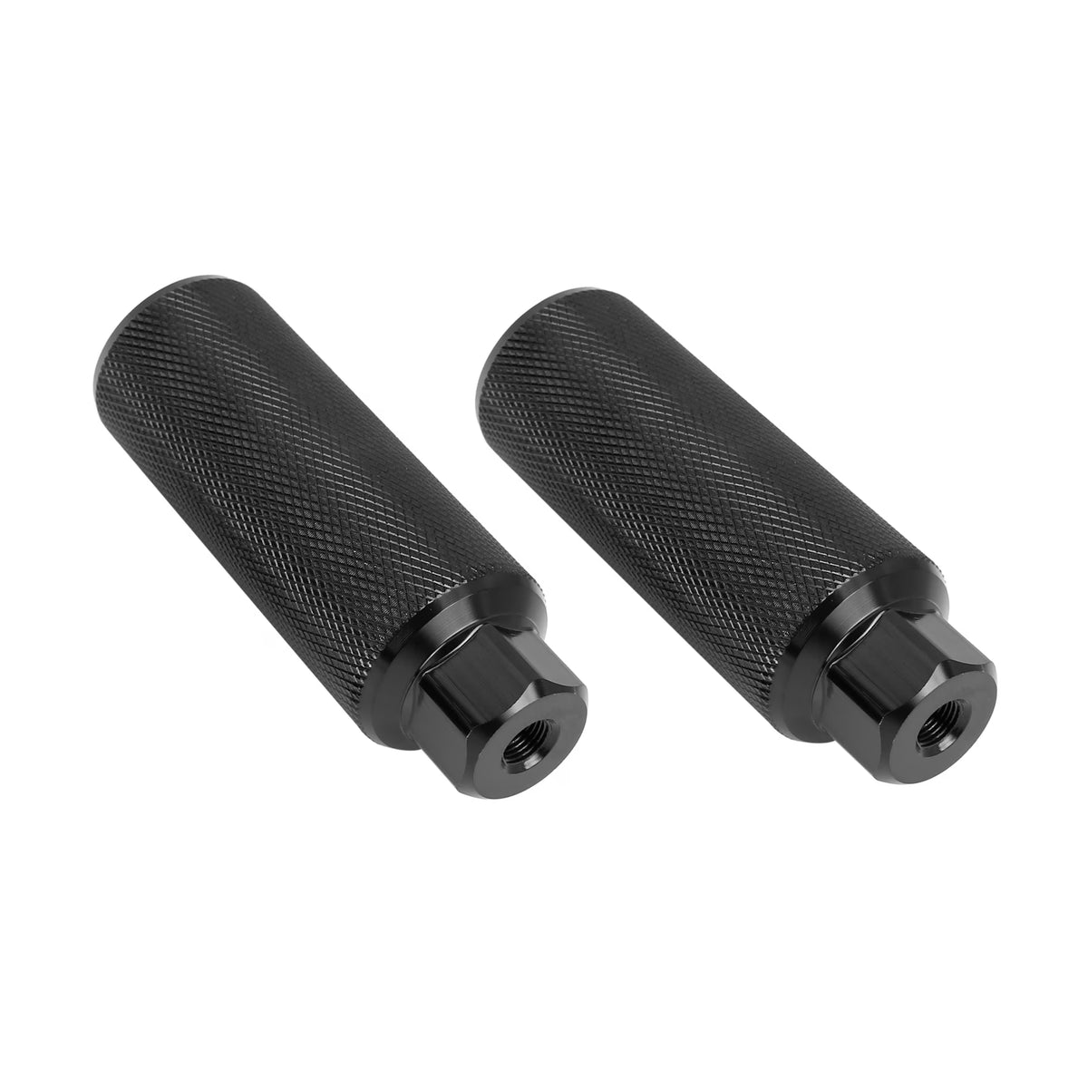 Aluminum Alloy Rear Foot Pegs Footrests for Bicycle 3/8 Inch Black U19490